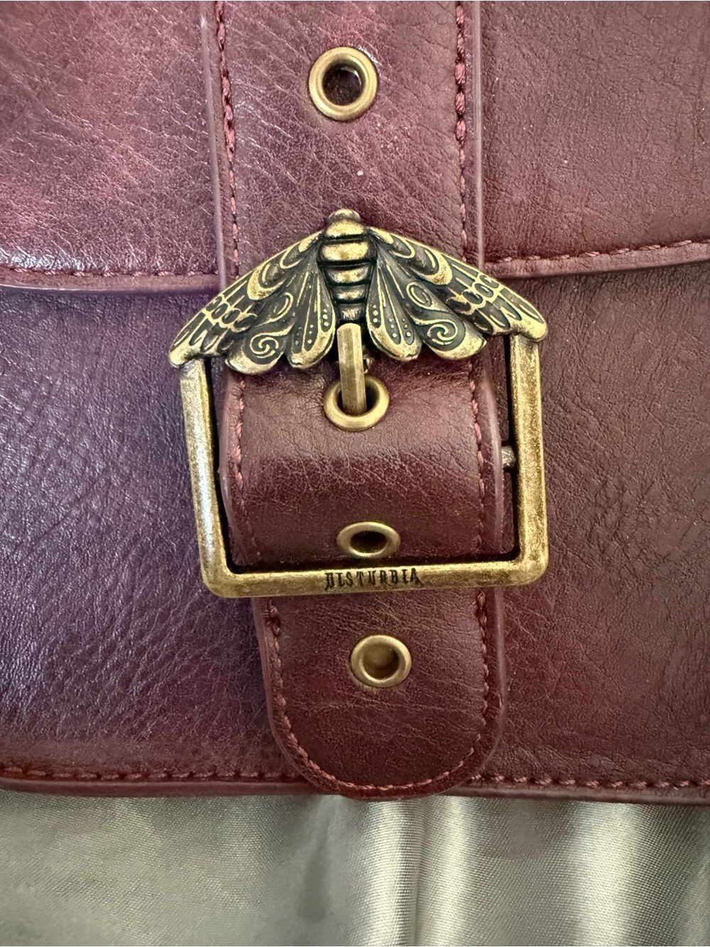 Disturbia Rosamoth Buckle Crossbody Satchel Bag - Picture 3 of 9